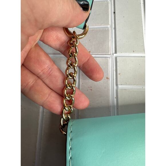 Kate Spade Byrd Wellesley Shoulder Bag Turquoise Leather Freshair - Picture 3 of 8